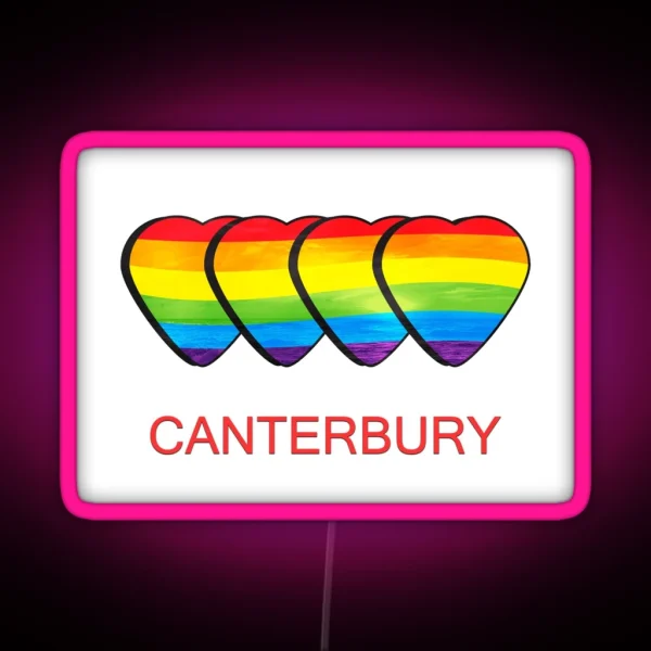 Canterbury Gay Pride RGB Neon Sign