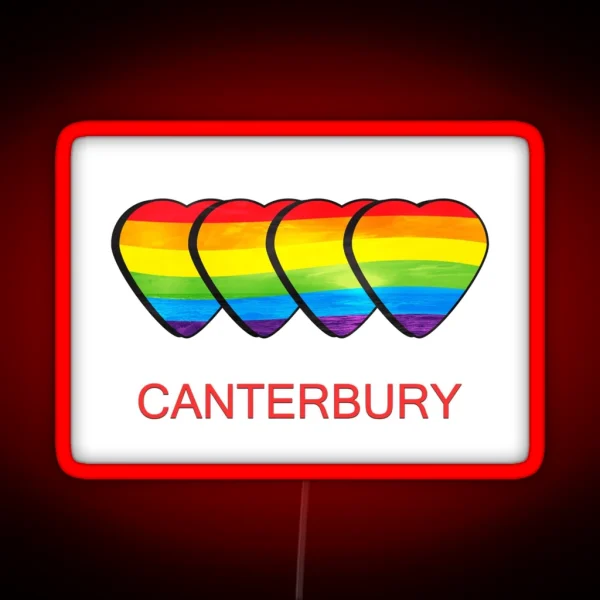 Canterbury Gay Pride RGB Neon Sign