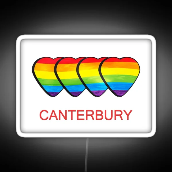 Canterbury Gay Pride RGB Neon Sign
