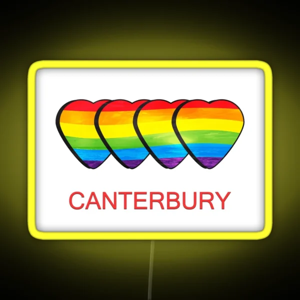 Canterbury Gay Pride RGB Neon Sign