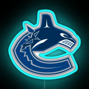 Canucks Logo RGB Neon Sign