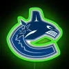 Canucks Logo RGB Neon Sign - Image 3