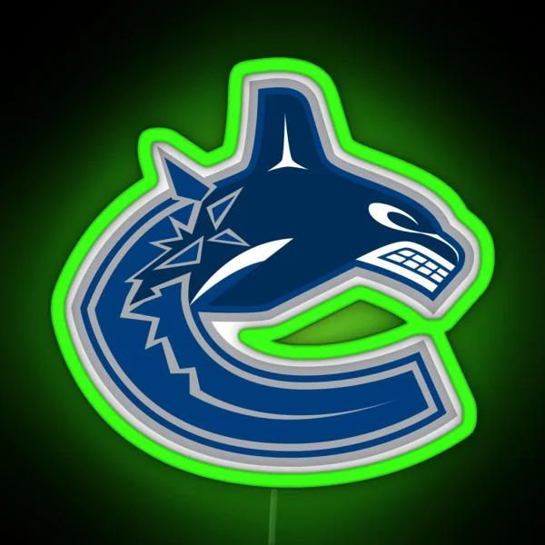 Canucks Logo RGB Neon Sign