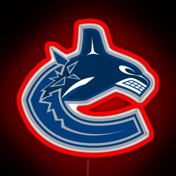 Canucks Logo RGB Neon Sign