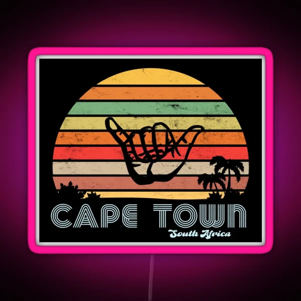 Cape Town 70 S Retro Chill RGB Neon Sign