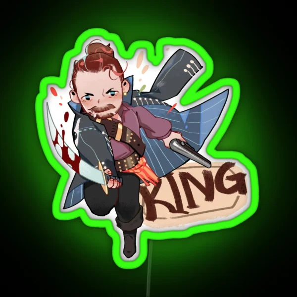 Captain Flint The King RGB Neon Sign