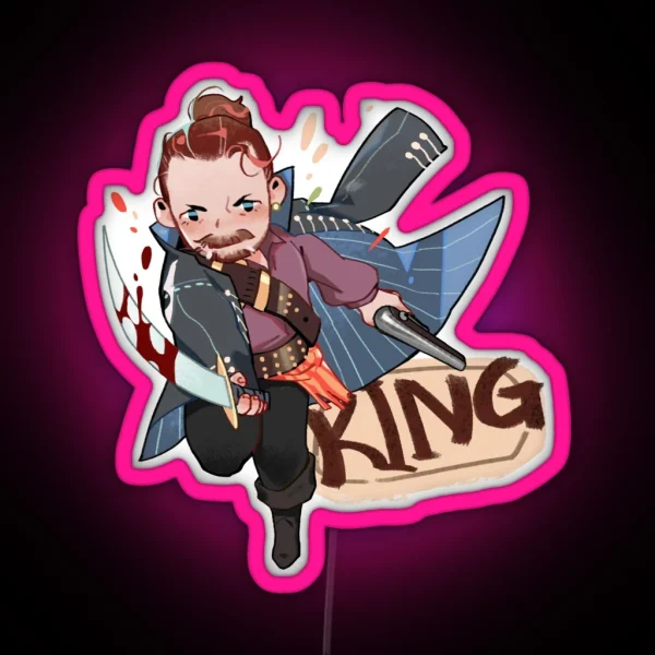 Captain Flint The King RGB Neon Sign