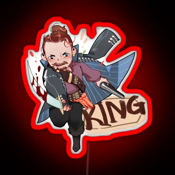 Captain Flint The King RGB Neon Sign