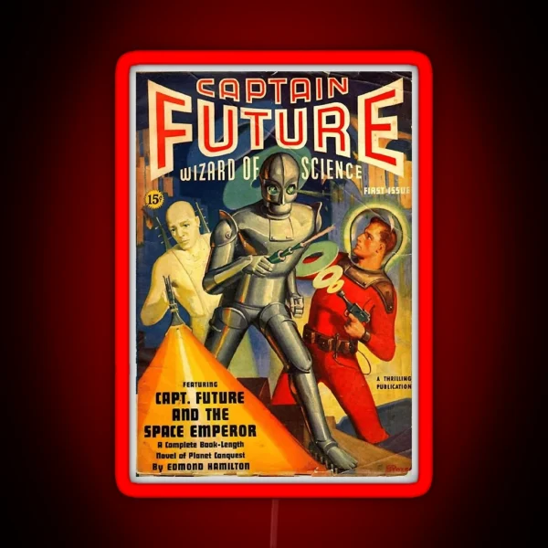 Captain Future Poster RGB Neon Sign