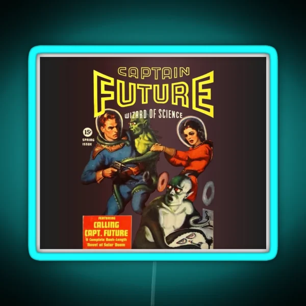 Captain Future Wizard Of Science RGB Neon Sign