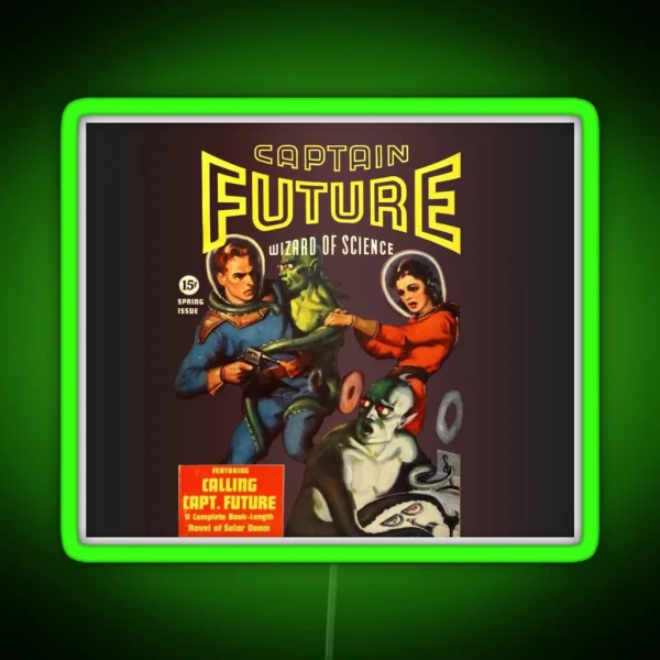 Captain Future Wizard Of Science RGB Neon Sign