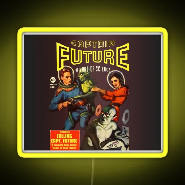 Captain Future Wizard Of Science RGB Neon Sign