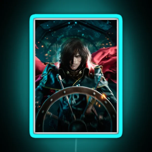 Captain Harlock Poster Poster RGB Neon Sign