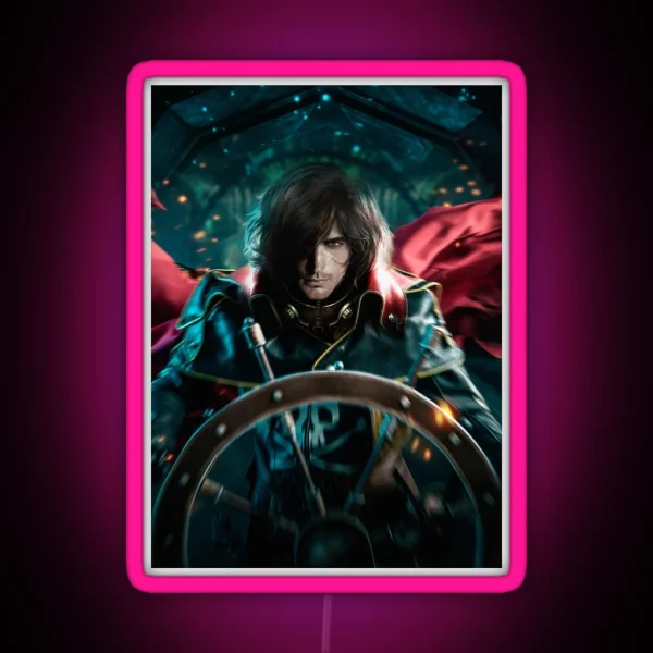 Captain Harlock Poster Poster RGB Neon Sign