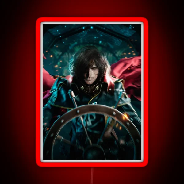 Captain Harlock Poster Poster RGB Neon Sign