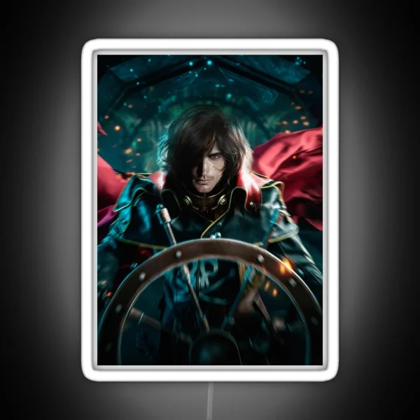 Captain Harlock Poster Poster RGB Neon Sign
