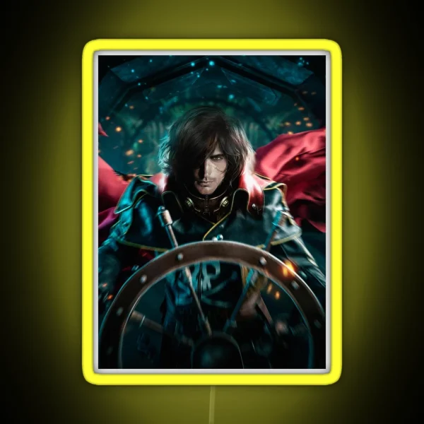 Captain Harlock Poster Poster RGB Neon Sign