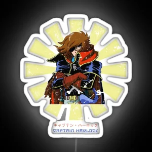 Captain Harlock Retro Japanese RGB Neon Sign