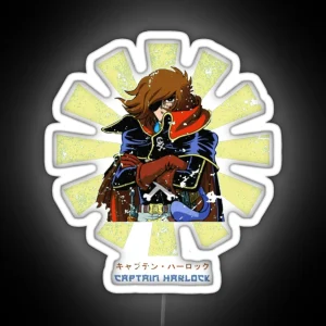 Captain Harlock Retro Japanese Vintage RGB Neon Sign