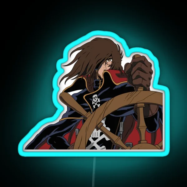 Captain Harlock RGB Neon Sign