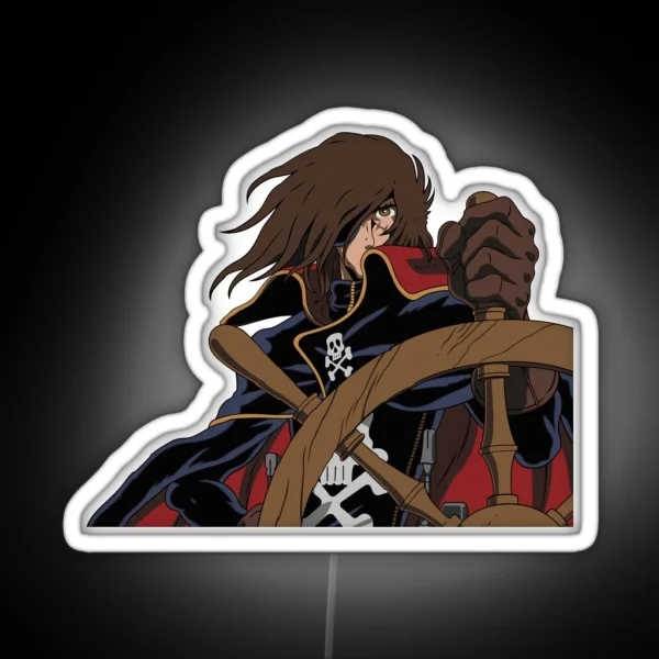 Captain Harlock RGB Neon Sign