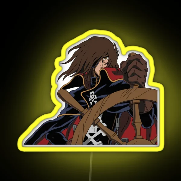Captain Harlock RGB Neon Sign