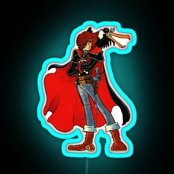 Captain Harlock RGB Neon Sign