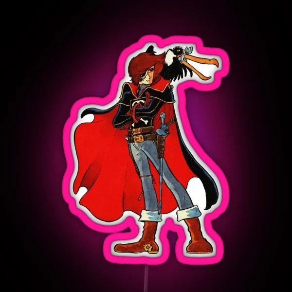 Captain Harlock RGB Neon Sign