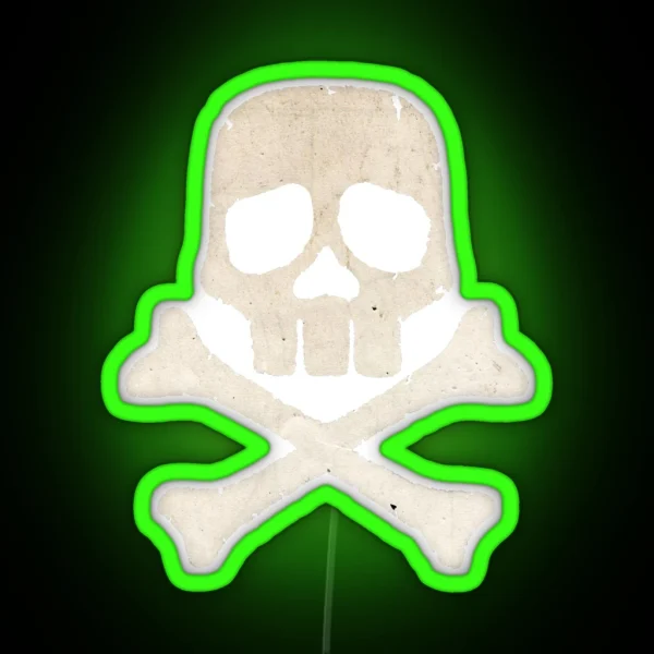 Captain Harlock Skull RGB Neon Sign