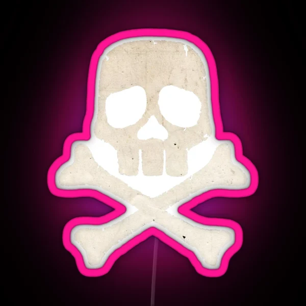 Captain Harlock Skull RGB Neon Sign