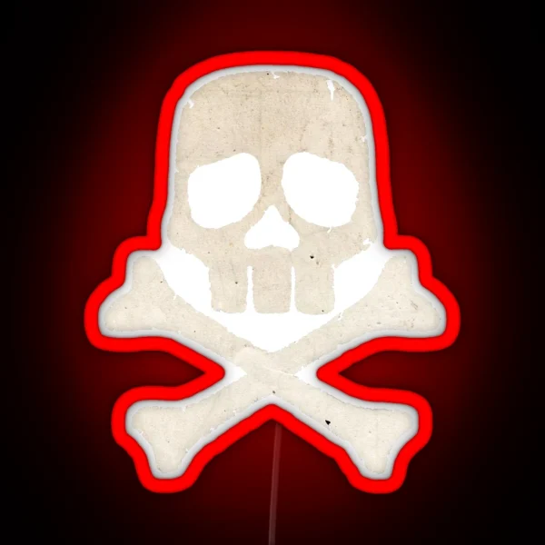 Captain Harlock Skull RGB Neon Sign