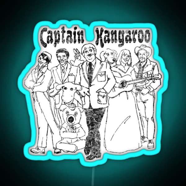 Captain Kangaroo RGB Neon Sign