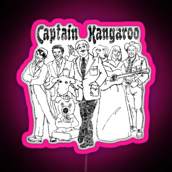 Captain Kangaroo RGB Neon Sign