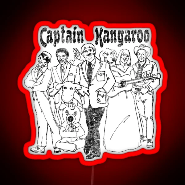 Captain Kangaroo RGB Neon Sign