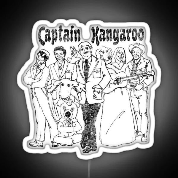 Captain Kangaroo RGB Neon Sign