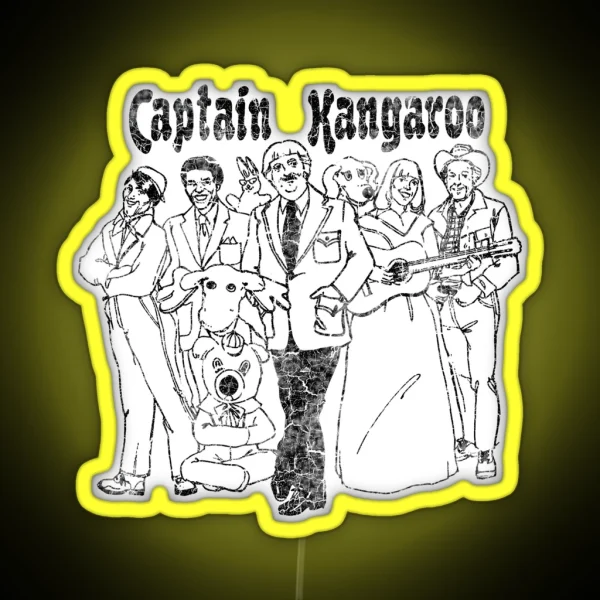 Captain Kangaroo RGB Neon Sign