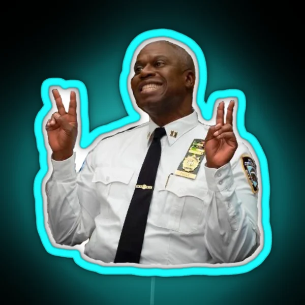 Captain Raymond Holt RGB Neon Sign