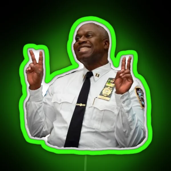 Captain Raymond Holt RGB Neon Sign