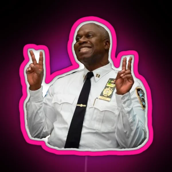 Captain Raymond Holt RGB Neon Sign