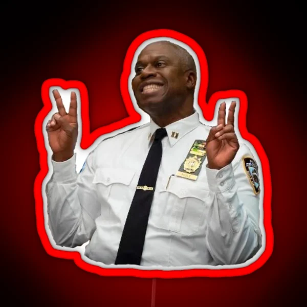 Captain Raymond Holt RGB Neon Sign