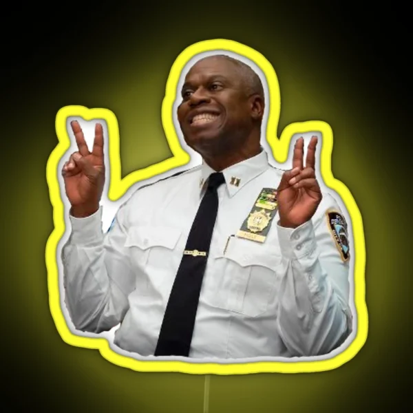 Captain Raymond Holt RGB Neon Sign