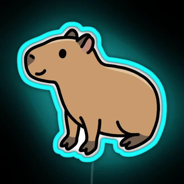 Capybara RGB Neon Sign
