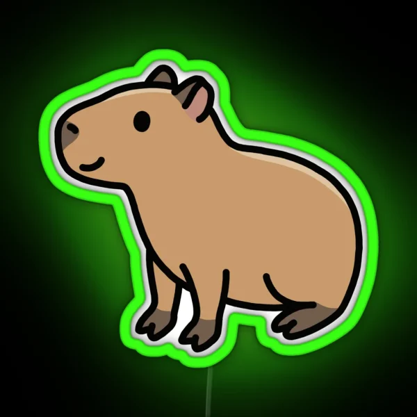 Capybara RGB Neon Sign