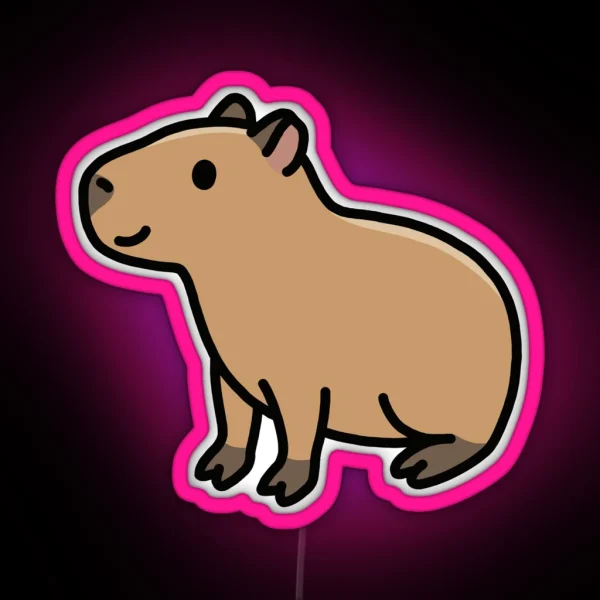 Capybara RGB Neon Sign