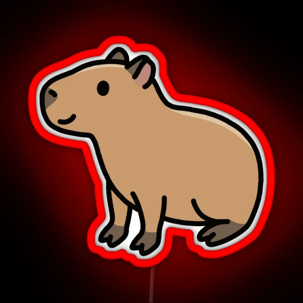 Capybara RGB Neon Sign