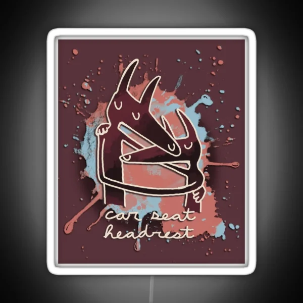 Car Seat Headrest Twin Fantasy Paintsplash RGB Neon Sign