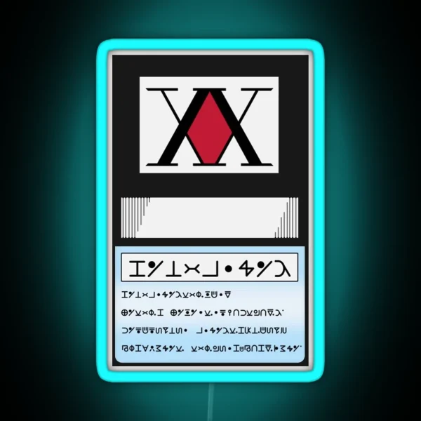 Card RGB Neon Sign
