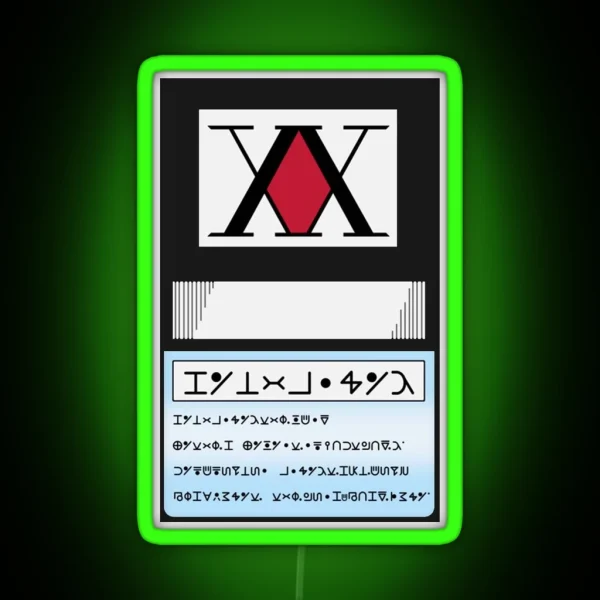 Card RGB Neon Sign
