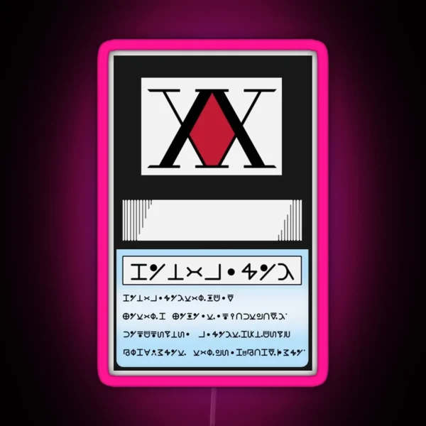 Card RGB Neon Sign