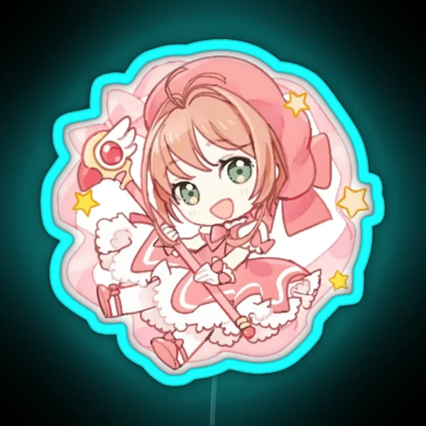 Cardcaptor Chibi Sakura Chan RGB Neon Sign